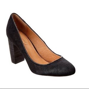 Corso Como Anya Black Calf Hair Block Heels
